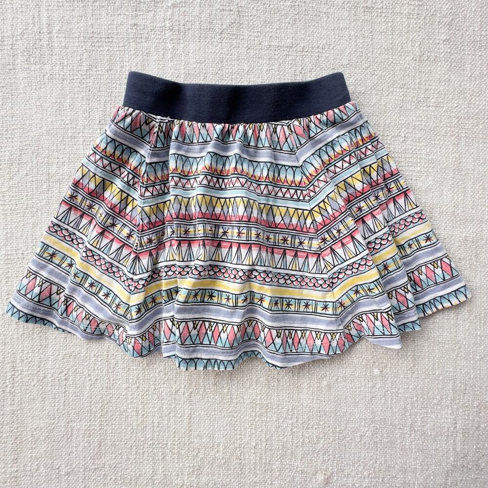 Tea Collection Girl's Geometric Print Skirt VGUC 4
